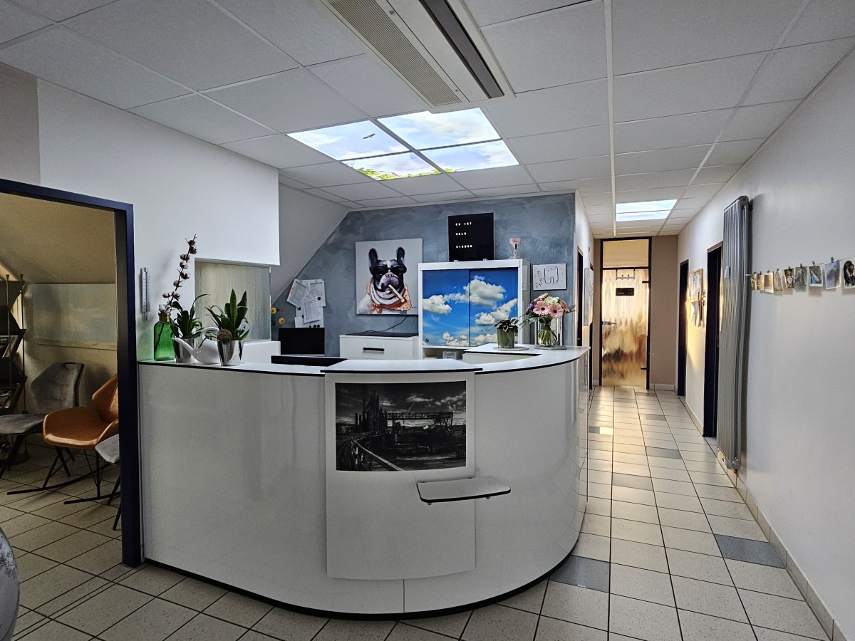 Empfangsbereich der Praxis